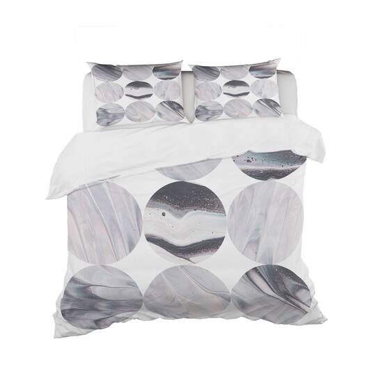 Designart 'Circle Marble III' Geometric Bedding Set